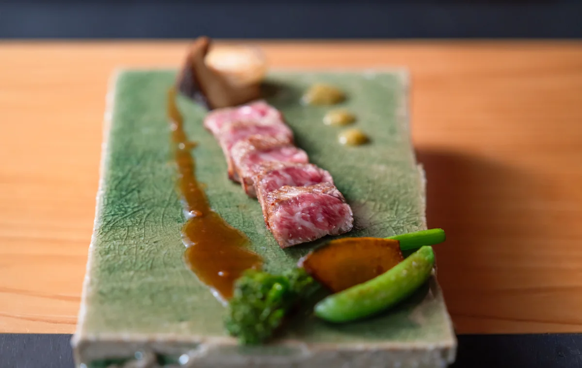 日本料理「日向海」的牛肉料理