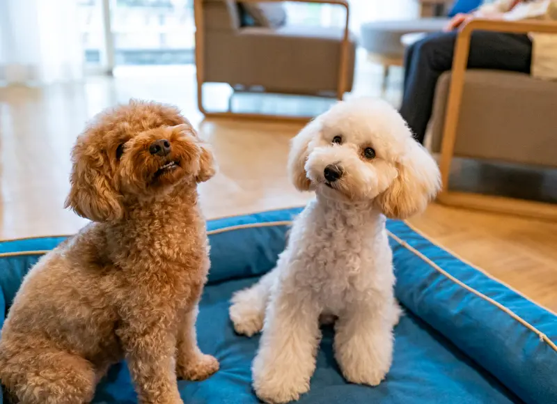 在狗狗友好房间放松的爱犬